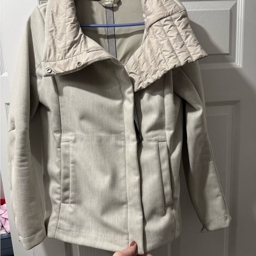 Lululemon Athletica Cream Pea Coat